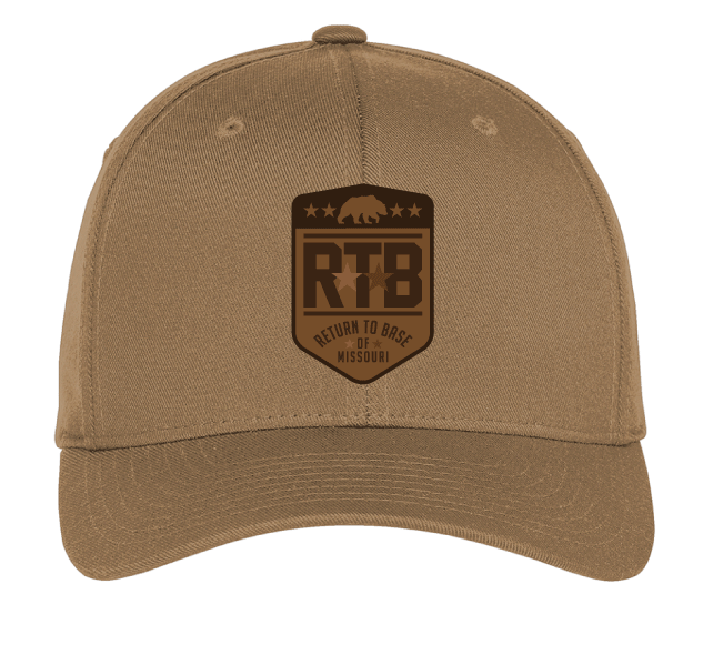 RTB ROTHCO LEATHER PATCH CAP - COYOTE BROWN
