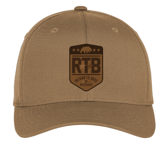 RTB ROTHCO LEATHER PATCH CAP - COYOTE BROWN